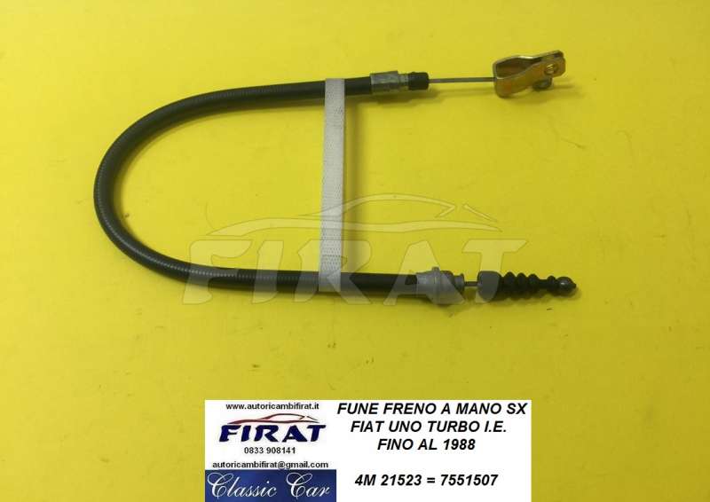FUNE FRENO A MANO SX FIAT UNO TURBO I.E. (21523)